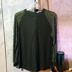 Miholl XL army green Long sleeve top